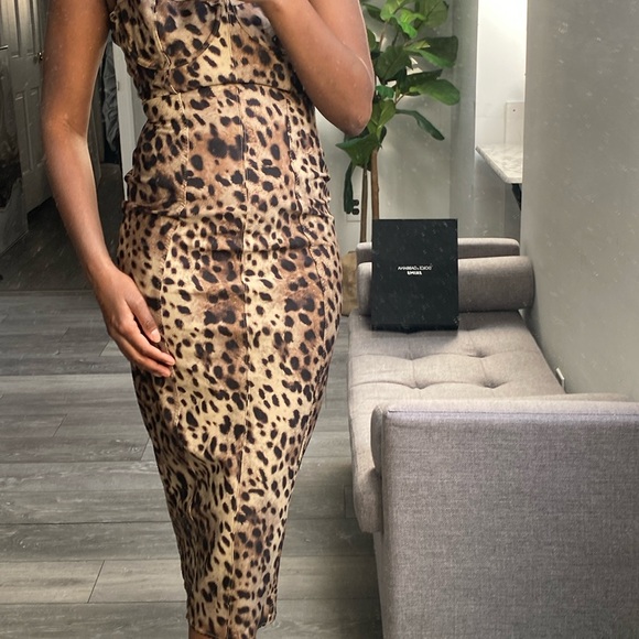 🆕 SKIMS X DOLCE GABBANA LIMITED EDITION BODY LEOPARD DRESS - Picture 2 of 10